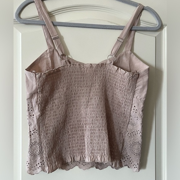 Kirious Brand Tan Embroidered Style Adjustable Camisole Women’s Size Medium - Picture 5 of 13